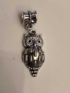 OWL 5  Charm for European Style Bracelets Fits Pandora Systems